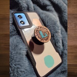 Leather Tooled Phone Holder