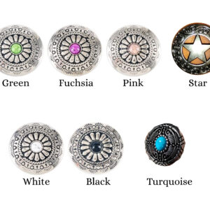 Short Round Concho Keychain - Image 2