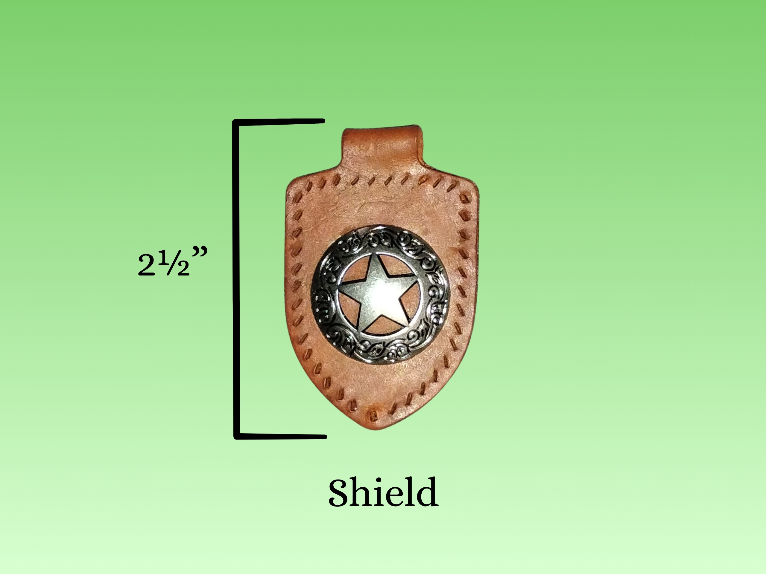 Shield Concho Keychain